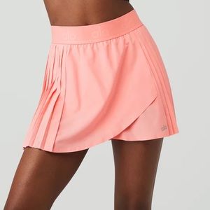 ALO Yoga Pink Pleated Skirt